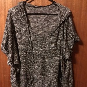 Charcoal hoodie shirt